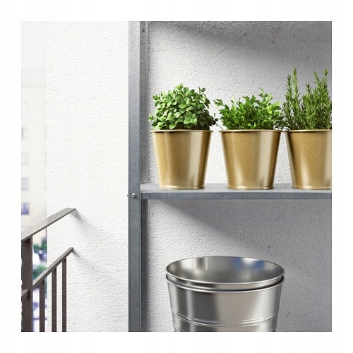 IKEA DAIDAI Osłonka Doniczka SHABBY 12 cm MOSIĄDZ Marka Ikea