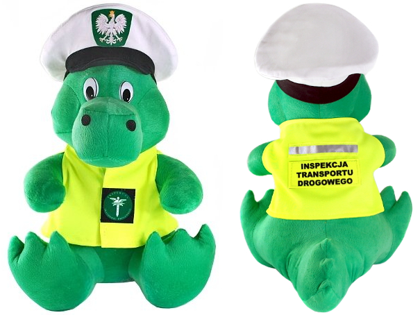 

Maskotka Krokodyl Inspekcja Transportu Drogowego