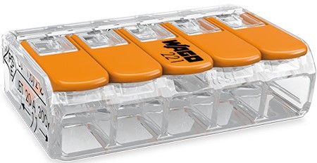 Złączka instalacyjna WAGO 5X4 mm 221-415