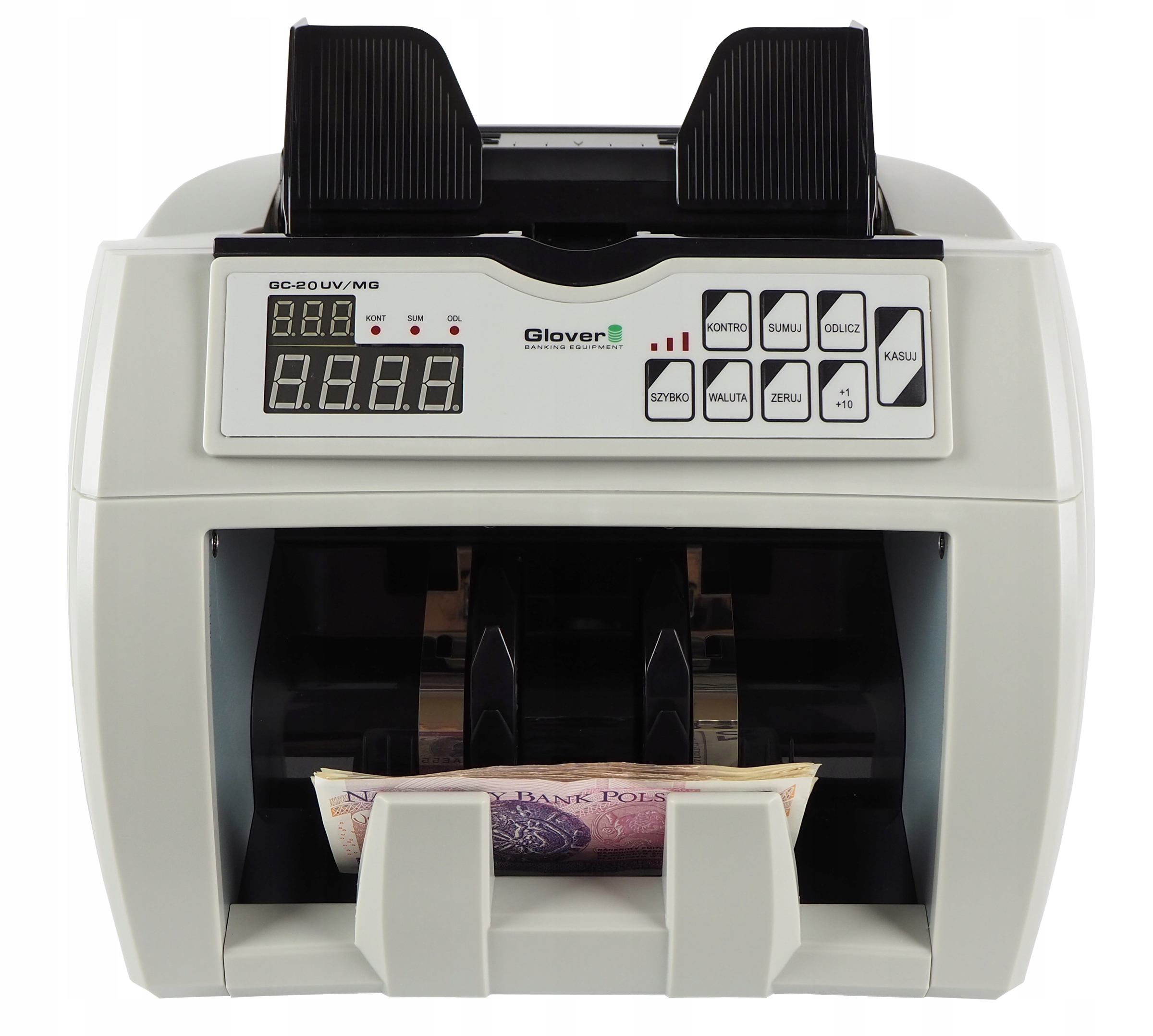 LICZARKA DO BANKNOTÓW GLOVER GC-20 UV/MG + TESTER + BANDEROLE Marka Glover