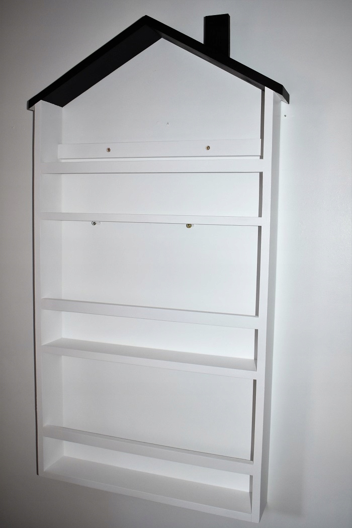 Półka na książki domek Wysokość mebla 115 cm