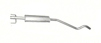 17.61 - Глушитель средний Opel Astra H 1,4 хэтчбек 04-10R.
