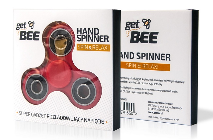 4 ŁOŻYSKA FIDGET SPINNER 5 KOLORÓW HIT 2017 Wiek dziecka 3 lata +