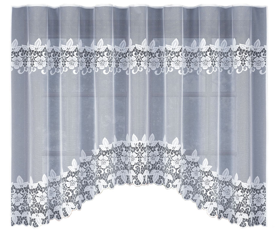 

Biała Firanka Żakardowa 200700 150x300cm