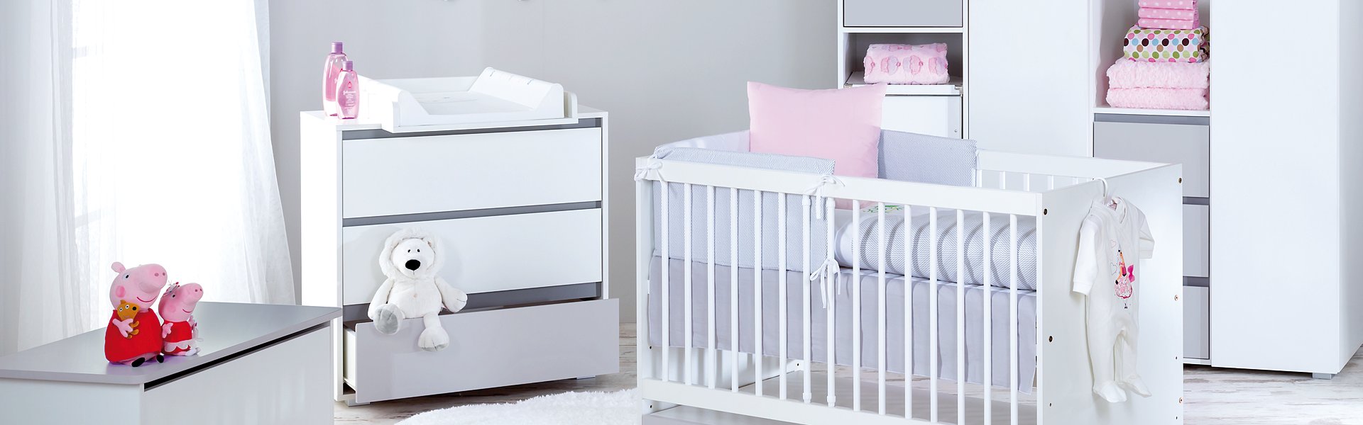 KLUPŚ KOMODA DALIA GREY Z PRZEWIJAKIEM Szerokość mebla 80 cm