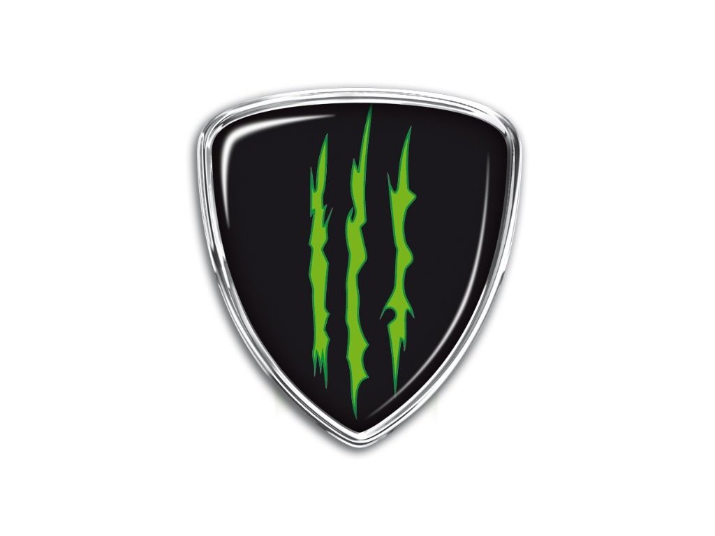 

Naklejka Nalepka Tarcza Monster Alu 3D Ryfle