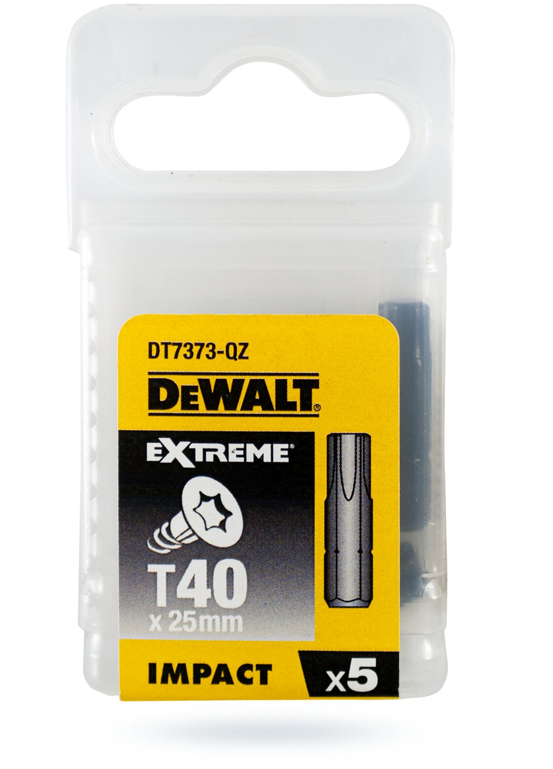 Końcówka bit 1/4" TORX T40 L=25 mm TORSION udarowa DeWalt Kod producenta DT7373