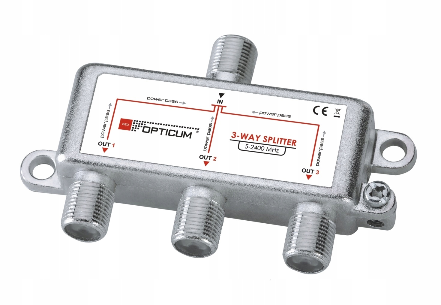 

Splitter Rozgałęźnik Opticum 3-WAY Hq series