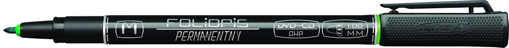 

Foliopis marker do CD DVD Rystor Fm 1,0mm Zielony