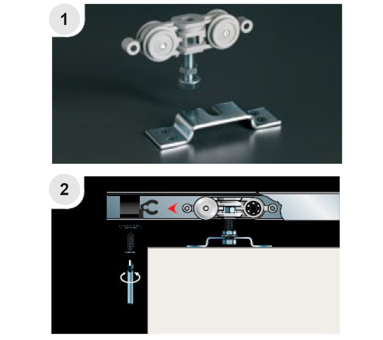SYSTEM DO DRZWI PRZESUWNYCH NAŚCIENNY PROWADNICA Kod producenta SN-200-80