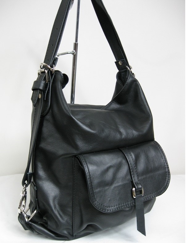 TOREBKA LISTONOSZKA PLECAK 3w1 - SKÓRA 100% Kolor wielokolorowy