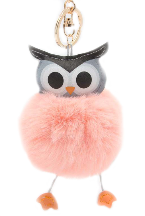 

Pompon Sowa Brelok Zawieszka Keychain Futerko