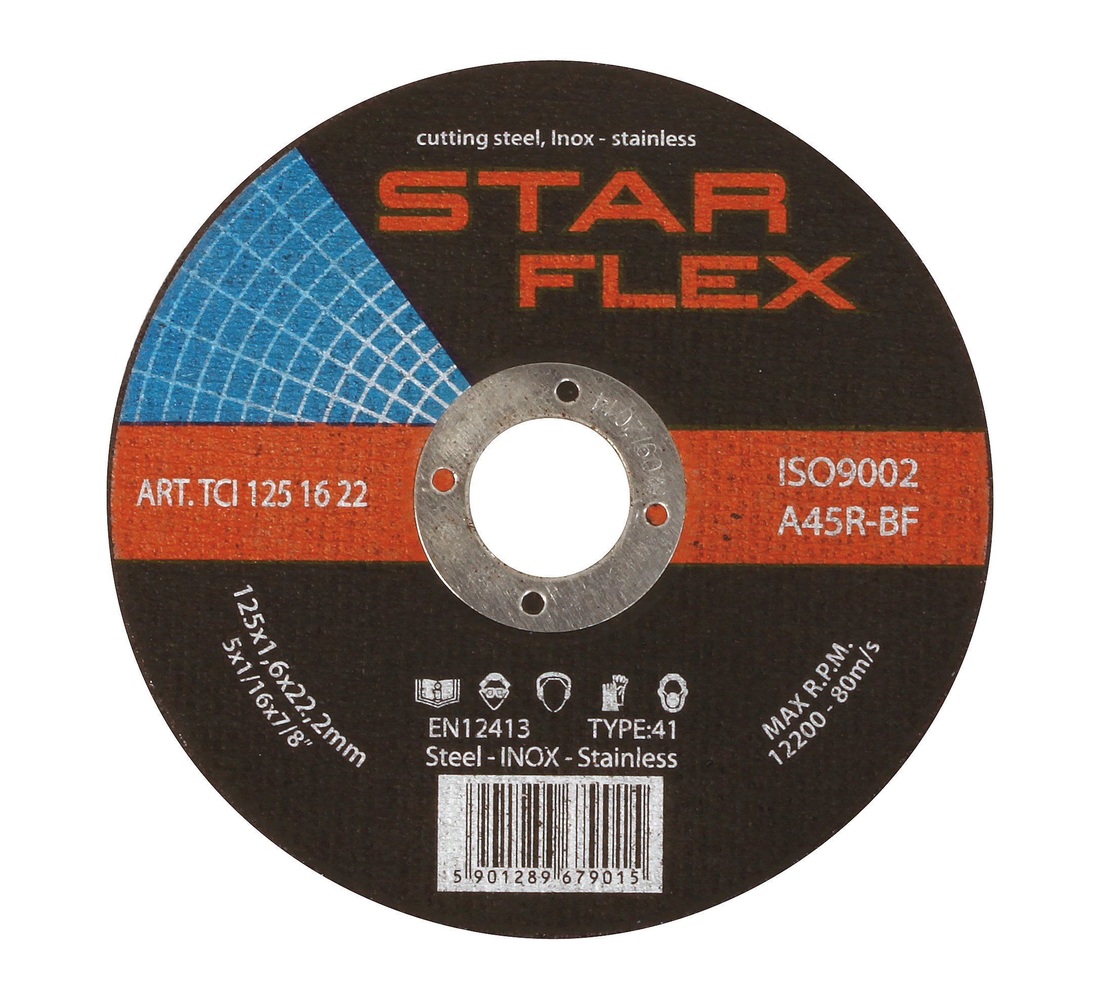 TARCZA DO CIĘCIA METALU STAR FLEX 125x1x22 INOX