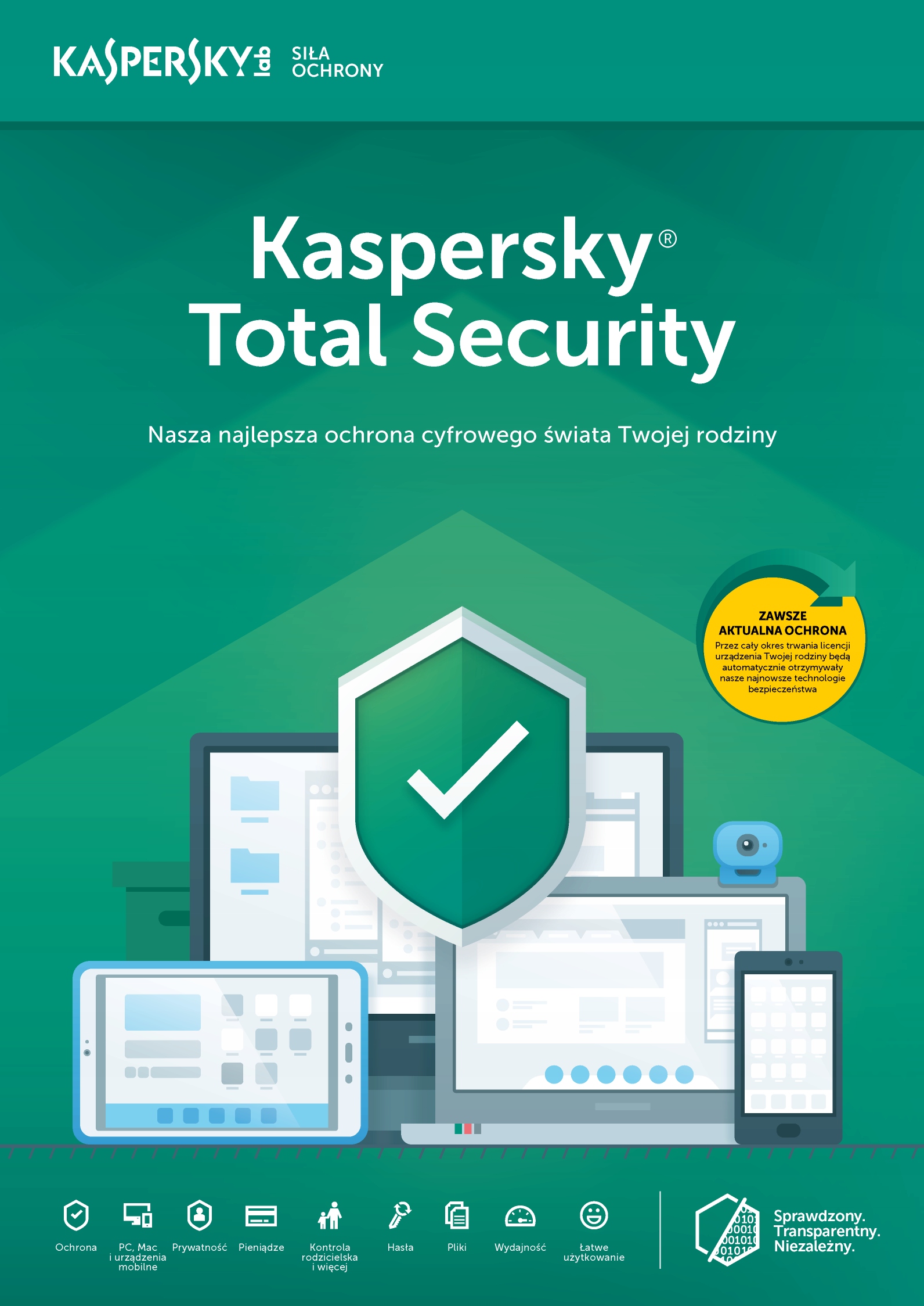 

Kaspersky Total Security 2020 5PC/1Rok kontynuacja