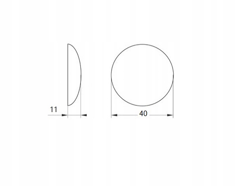 Odbojnik samoprzylepny odbój do drzwi ścienny brąz Kolor brązowy