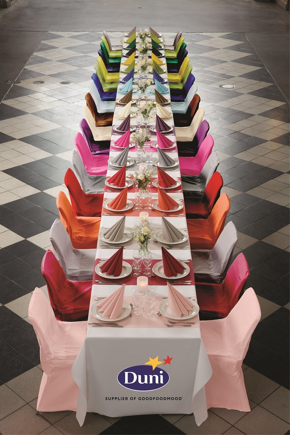 SERWETKI FLIZELINOWE DUNI 40X40 PUDROWY RÓŻ 60 SZT Długość 40 cm