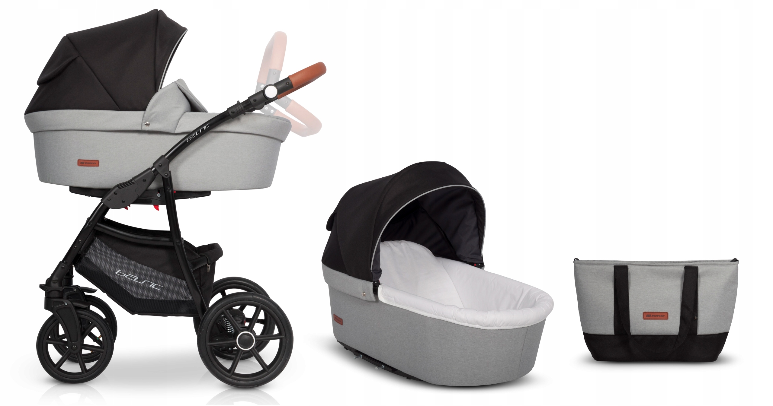 WÓZEK 3w1 WIELOFUNKCYJNY POLSKI Nowość Basic Riko Waga wózka 15 kg