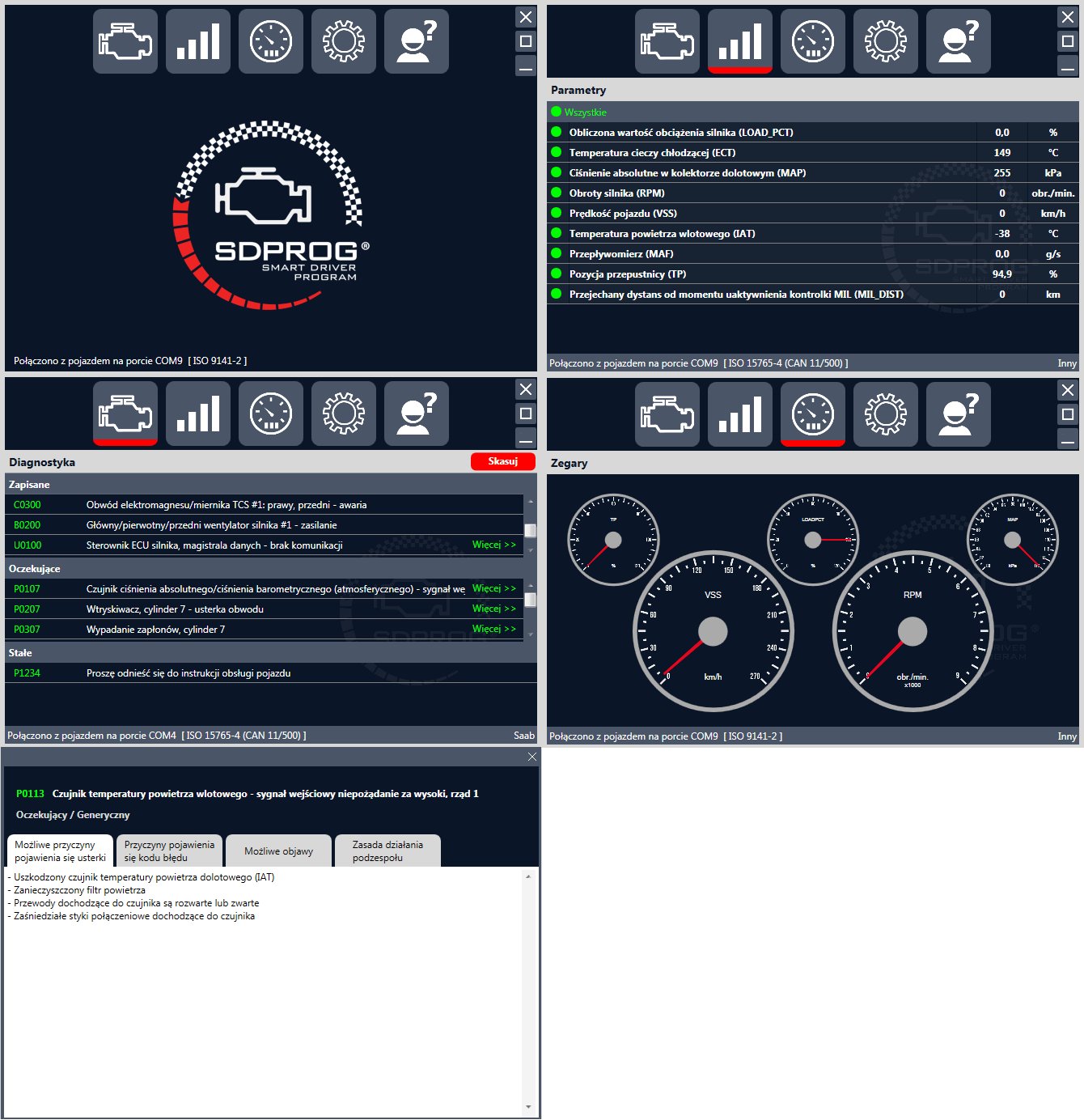 SDPROG PL + Interfejs WiFi OBD2 ELM327 JEEP ROVER Waga produktu z opakowaniem jednostkowym 0.4 kg