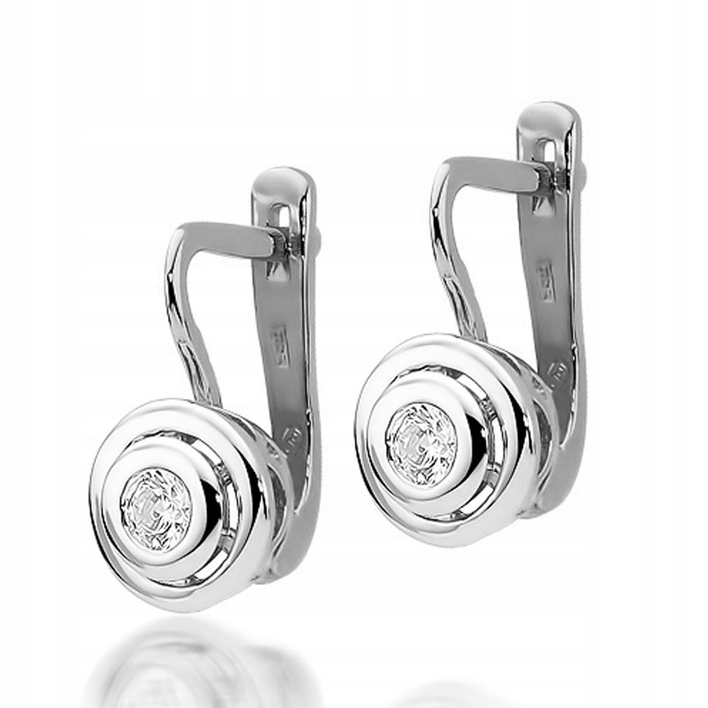 

Kolczyki Z Białego Złota Z Brylantami 0,20ct