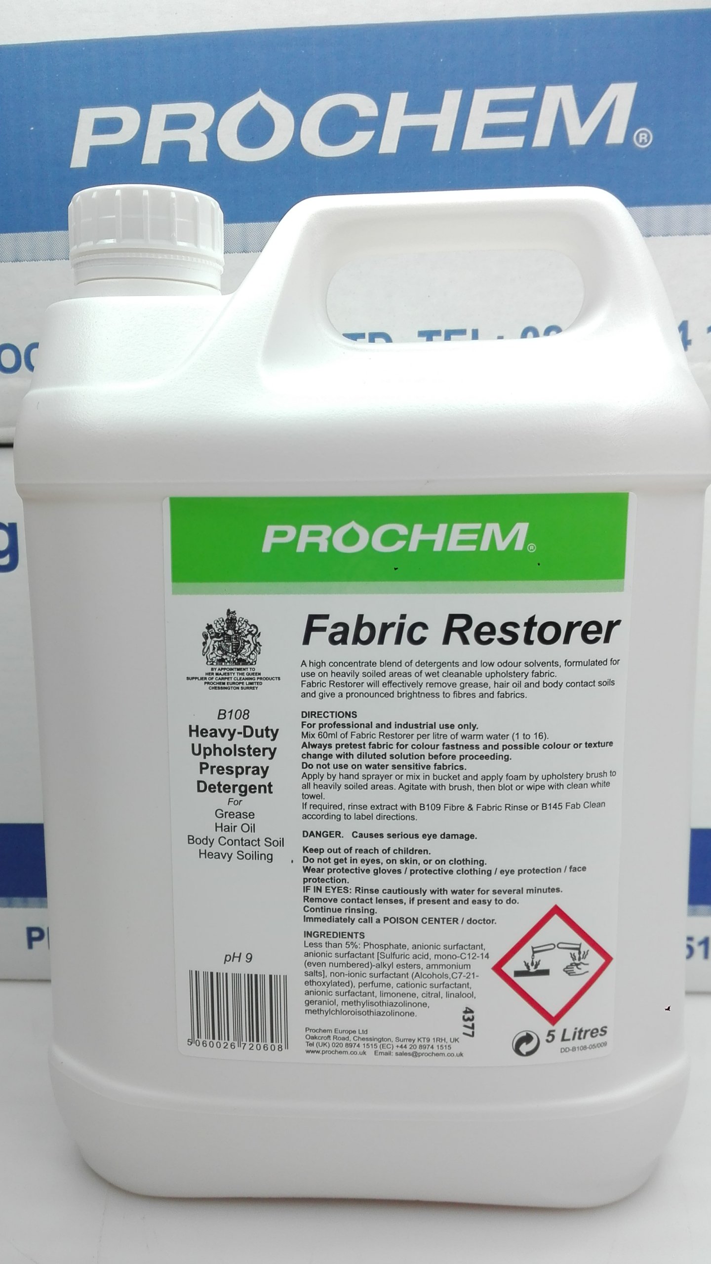 Prochem B108-05 Fabric Restorer 5 Litre