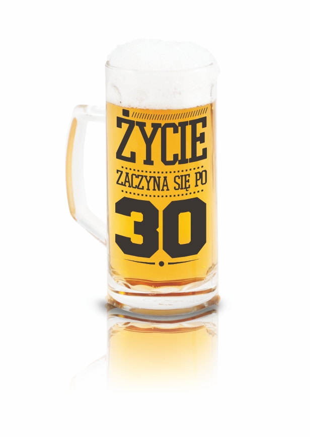 

Kufel z napisem - Życie zaczyna się po 30 Urodziny