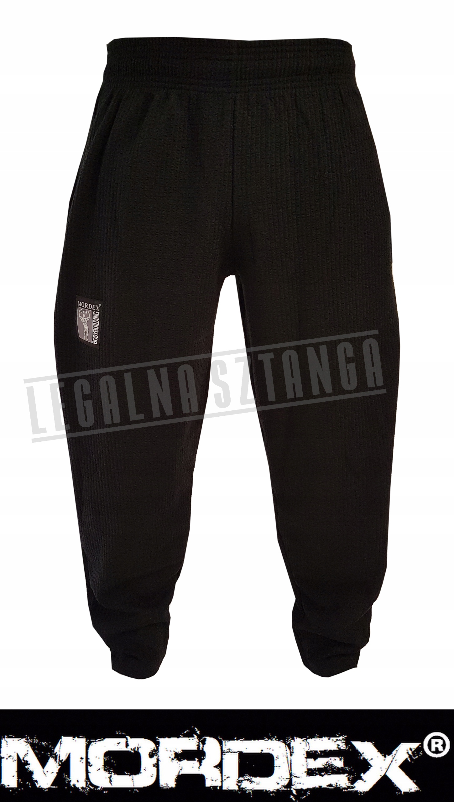Spodnie prążkowane MORDEX czarne XXL siłownia YORK Długość nogawki długa