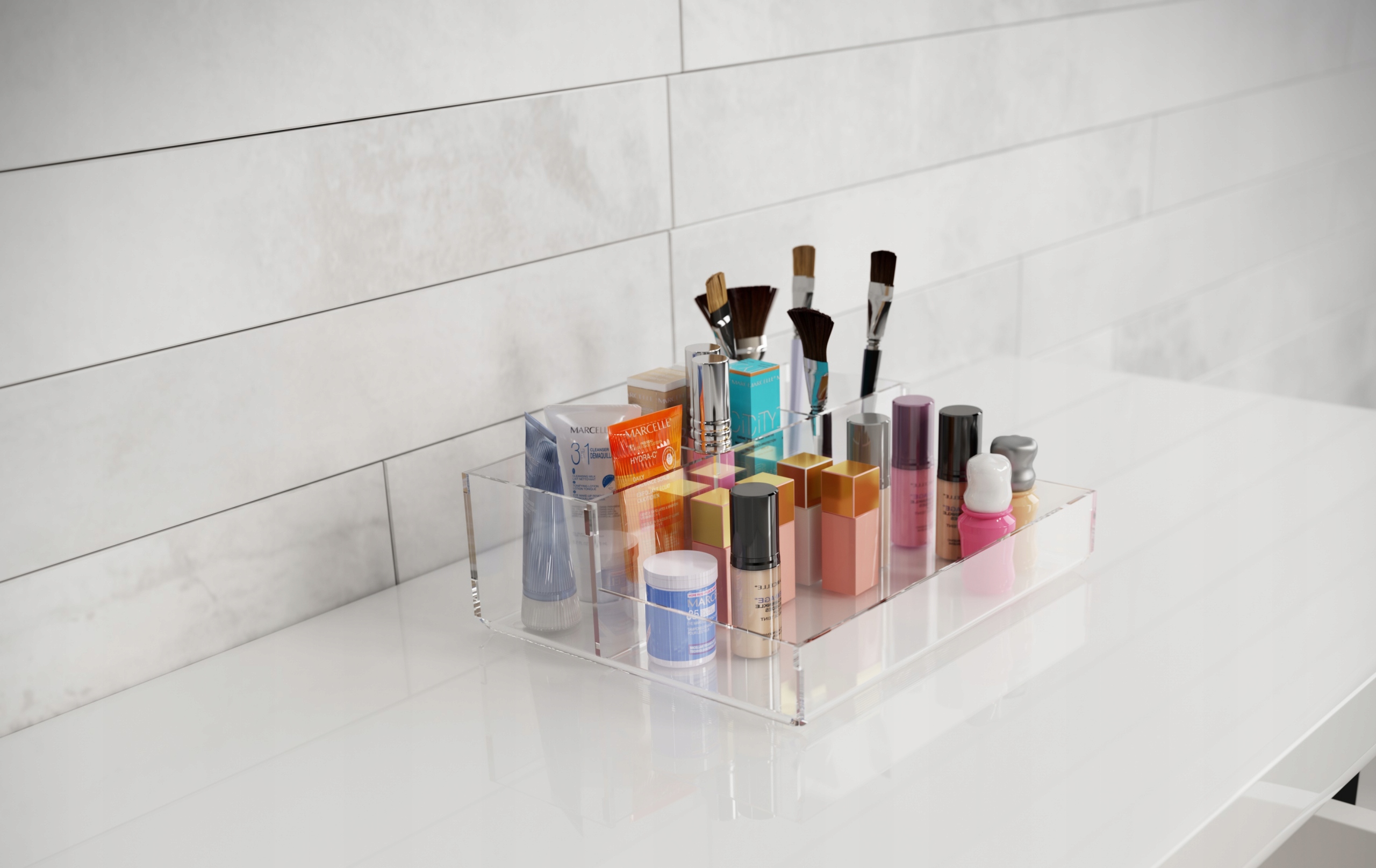 Organizer Pojemnik do szuflad PLEKSI 240x120x50 Informacje dodatkowe brak