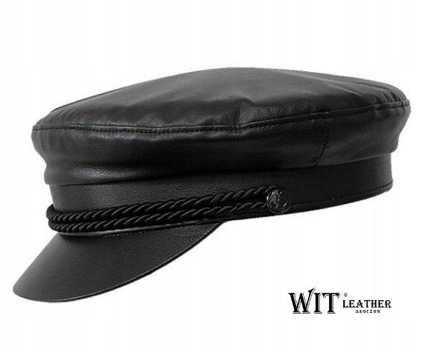 

Czapka skórzana maciejówka Klasyk Witleather