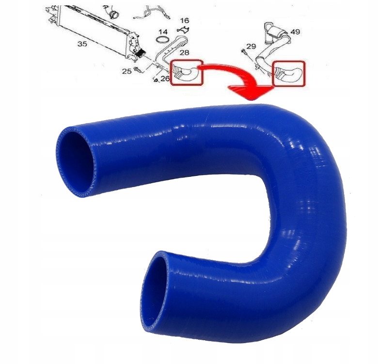 8200526443 - ТРУБА ТИСКУ ТУРБО RENAULT TRAFIC 2.0 DCI 115KM