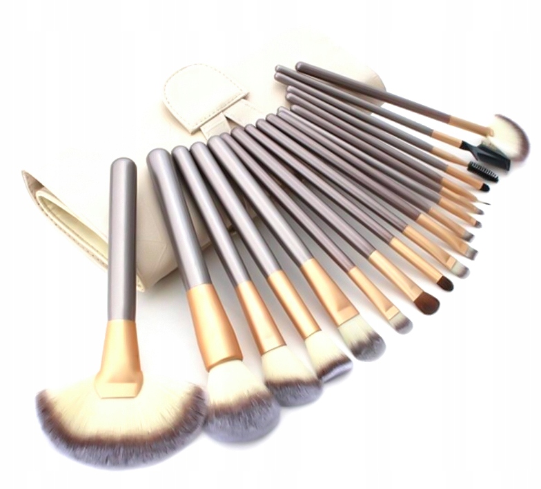 НАБОР КИСТЕЙ ЧЕХОЛ 18 ДЛЯ МАКИЯЖА ПРОФЕССИОНАЛЬНЫЕ