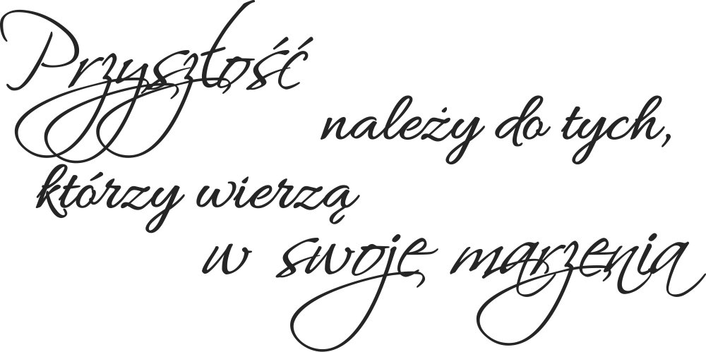 

Naklejka na ścianę Cytat Przyszłość należy 50 cm