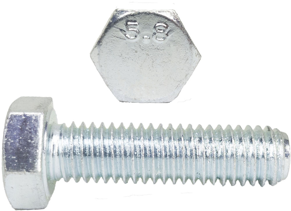 

M5x45 Śruby łeb 6-kątny 5.8 ocynk Din 933 10szt.