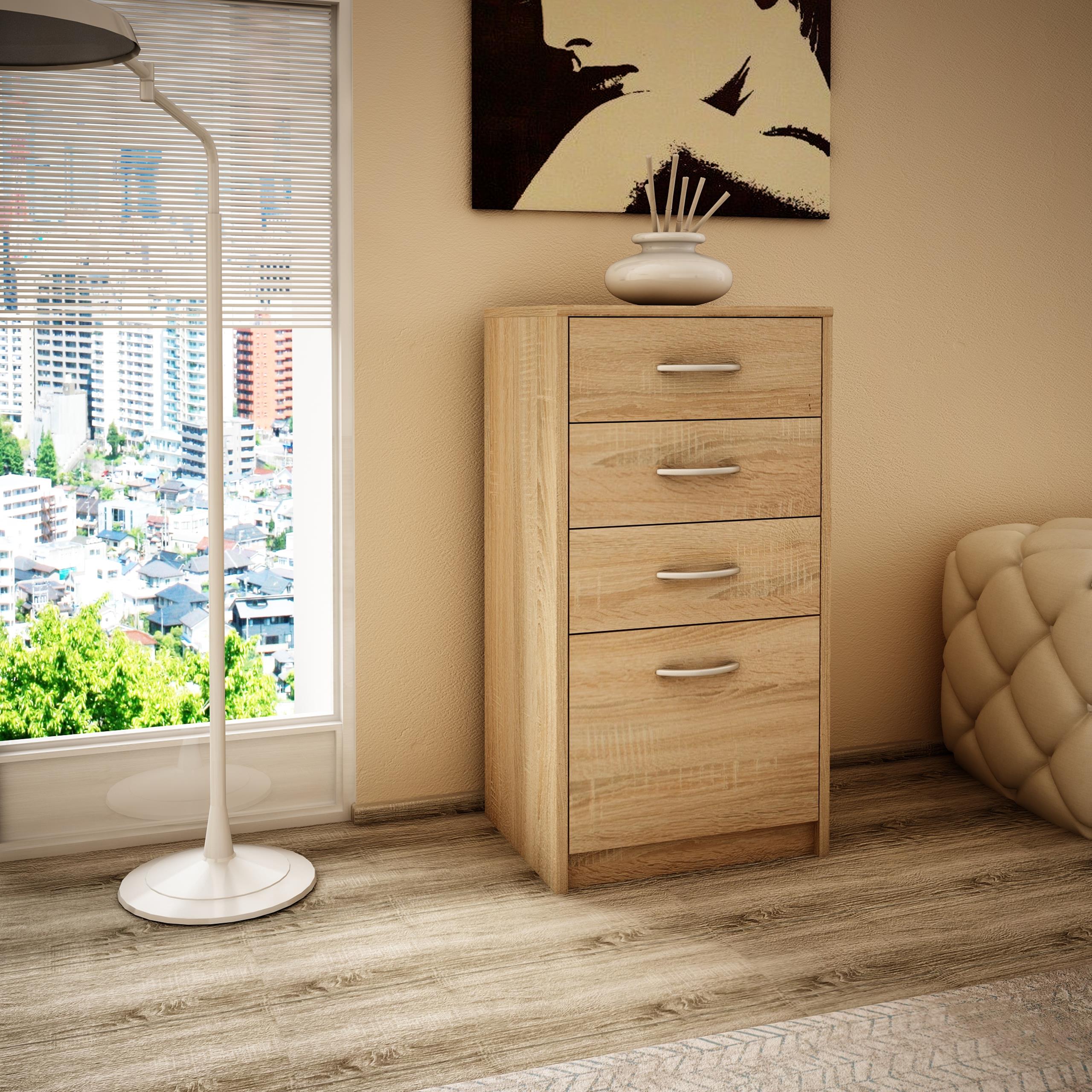 Komoda szafka 45cm 4S DĄB SONOMA regał 4 szuflady ROB Głębokość mebla 35 cm