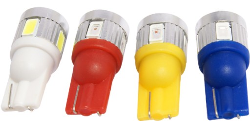 T10 W5W 6 LED 5730 SOCZEWKA 12V 24V mega MOC Producent inny