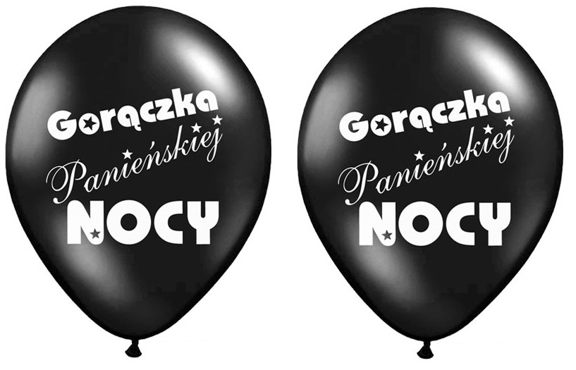 

Balony Na Wieczór Panieński 2 Sztuki Czarne Balon
