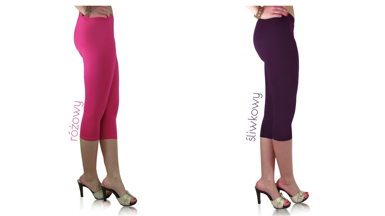

Legginsy Getry Bawełna+lyc. 3/4 roz. L