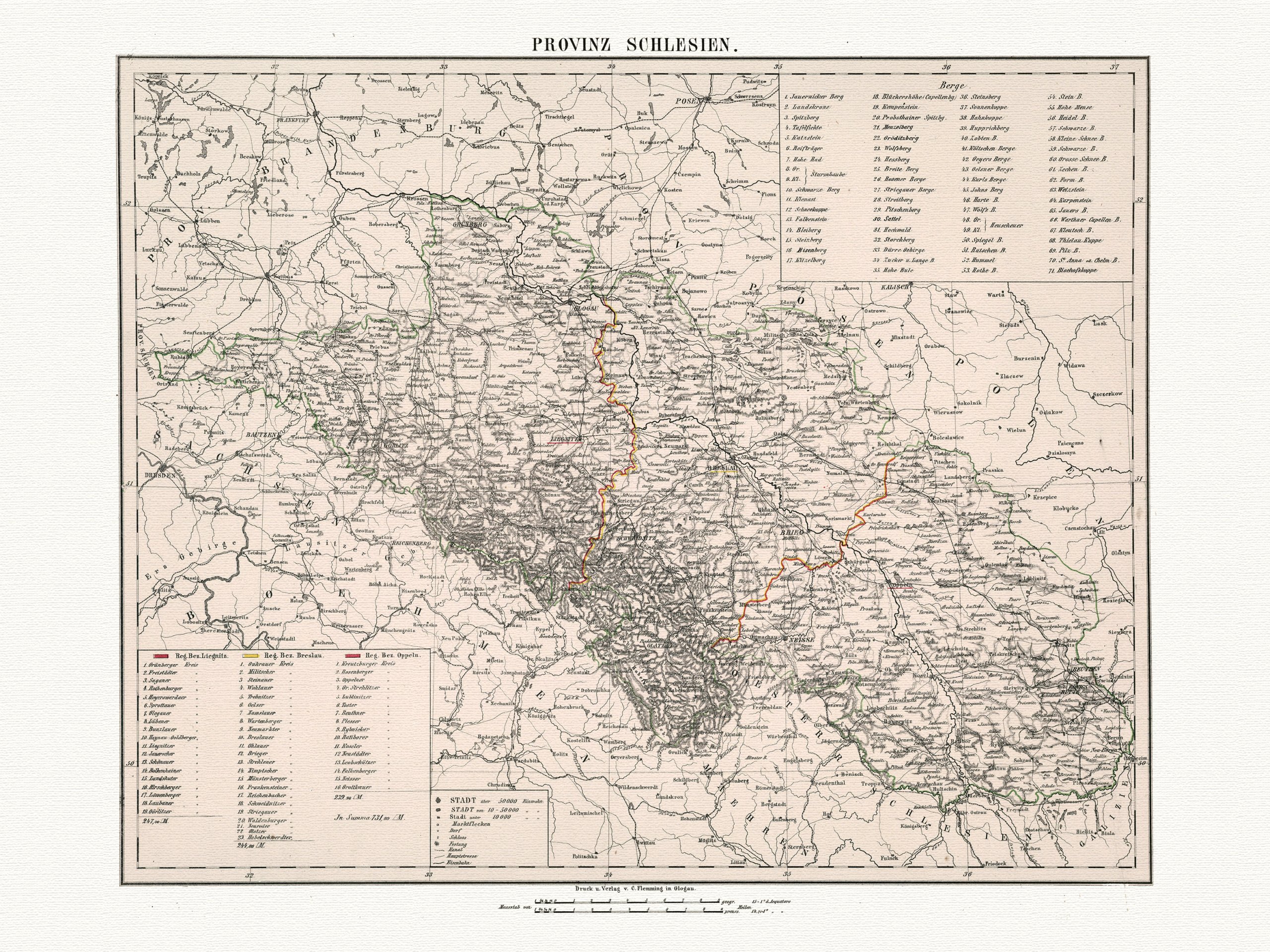 Карта верхней силезии 1945 года