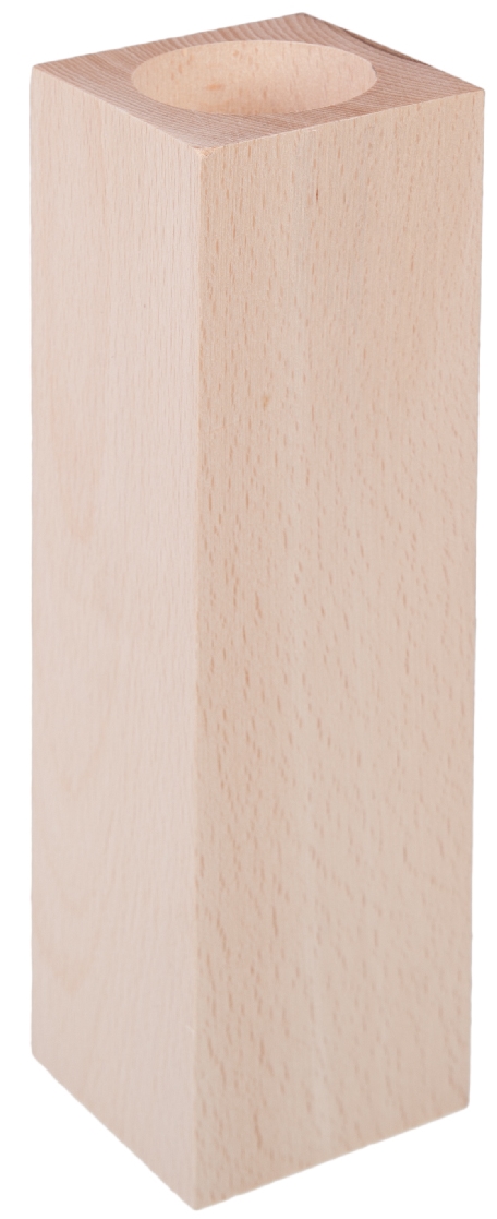 ŚWIECZNIK drewniany kwadrat 20cm ozdoba DECOUPAGE