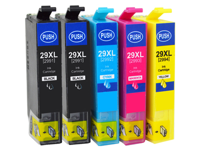 

5x Tusze Do Epson T2991 29 XP235 XP332 XP335 XP435