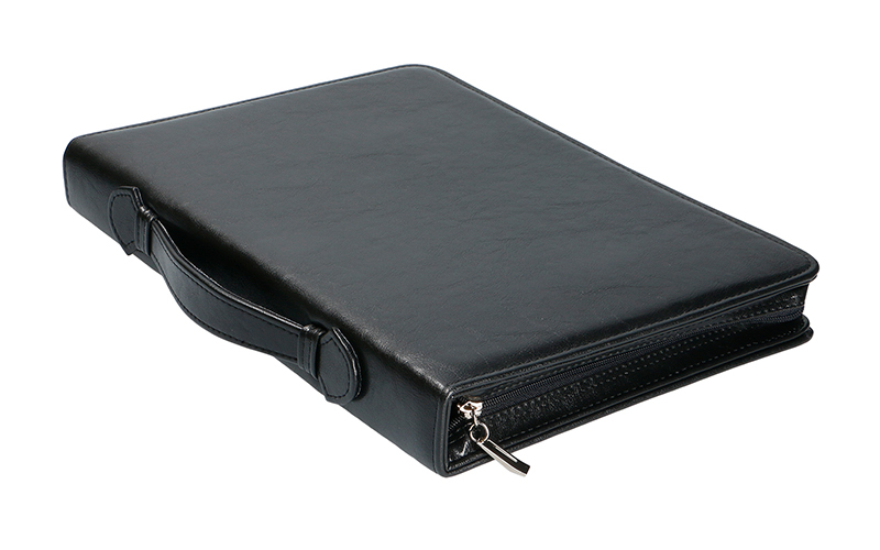 AKTÓWKA ORGANIZER A4 SKÓRZANY DOKUMENTY PRODUCENT Kolor czarny