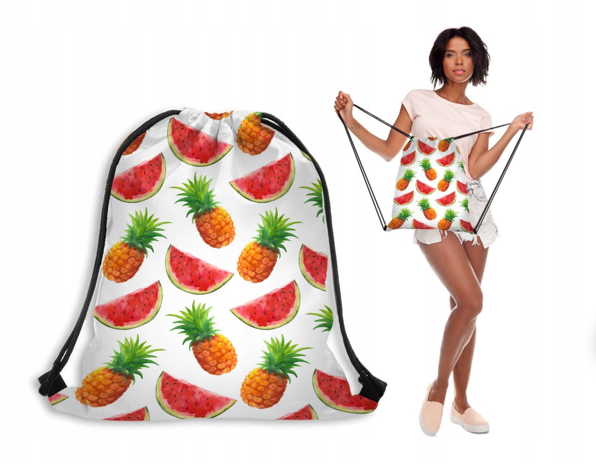 

Worek Plecak Zwierzęta B 26 Owoce Ananas Arbuz
