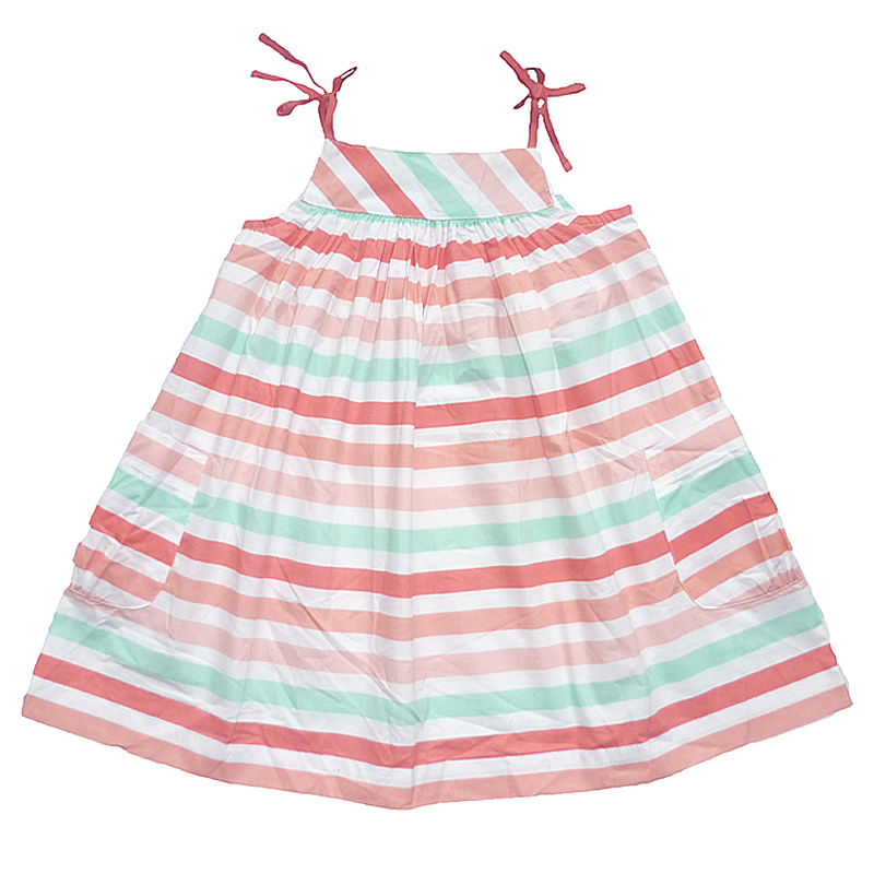 

Sukienka na ramiączkach 104 w paseczki na lato