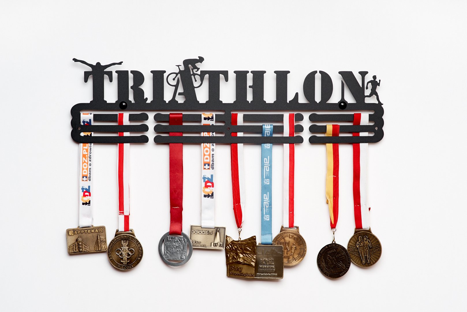 Триатлон медаль вешалка ! Вмещает 90 медалей # Kind medal hanger