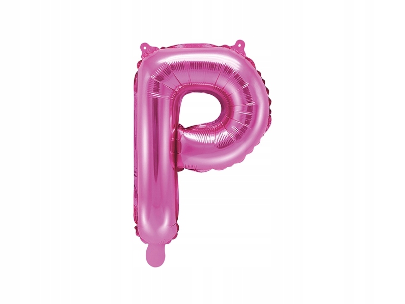 

Balon foliowy Litera P 35cm, ciemno różowy