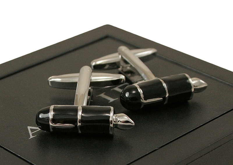 Tematyczne Spinki do Mankietów - WIECZNE PIÓRO Materiał inny