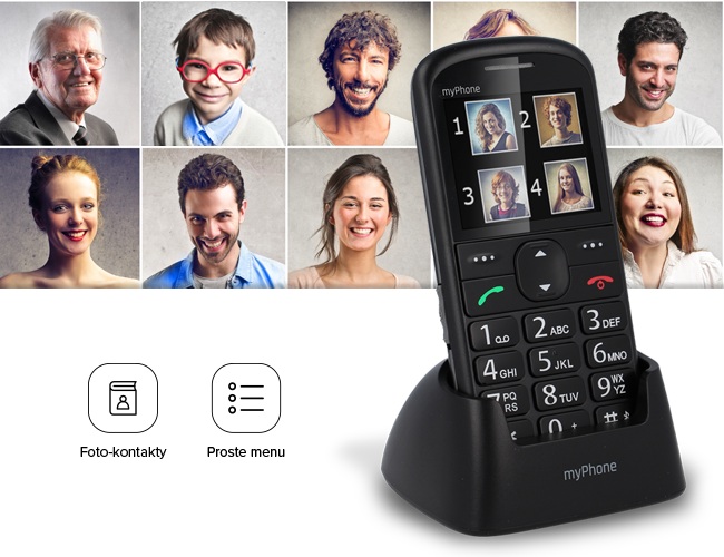 MyPhone HALO 2 Телефон для пожилых людей + док-станция State New