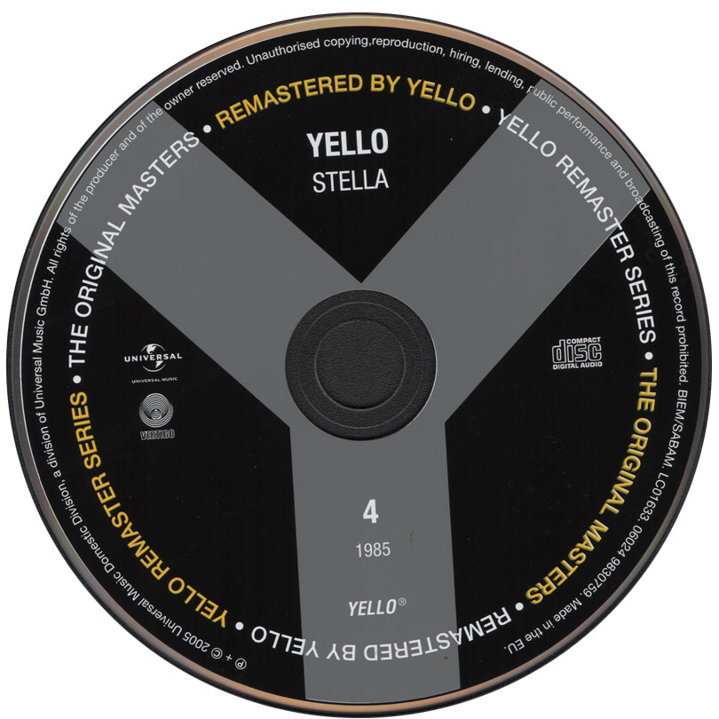 Yello Stella Remaster Series CD + Bonus Track Nośnik CD