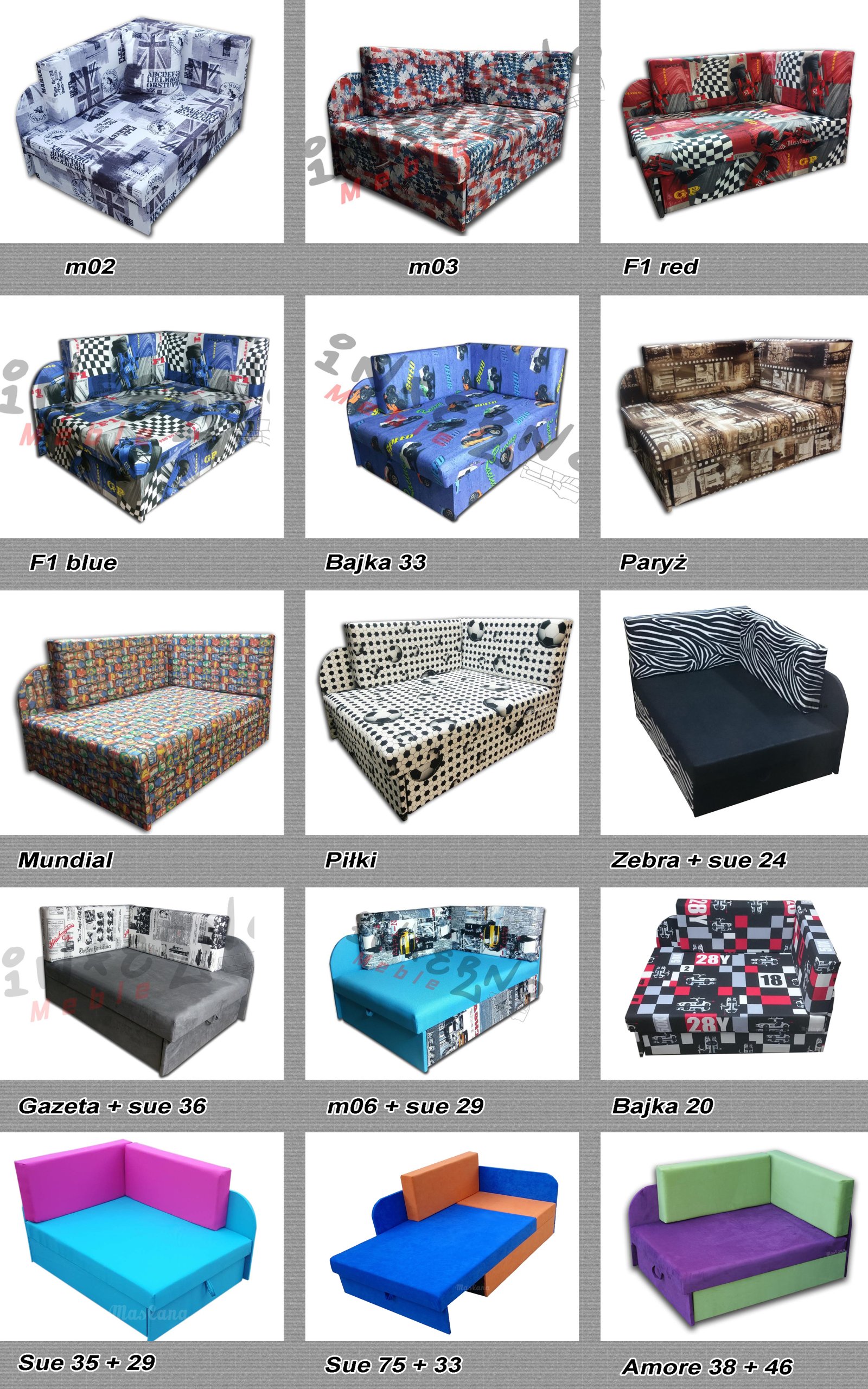 Rogówka dziecięca, sofka, łóżko, wypoczynek Rodzaj kanapa