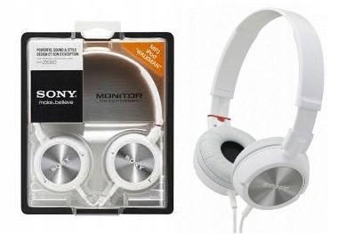 

Słuchawki Sony MDR-ZX300 białe