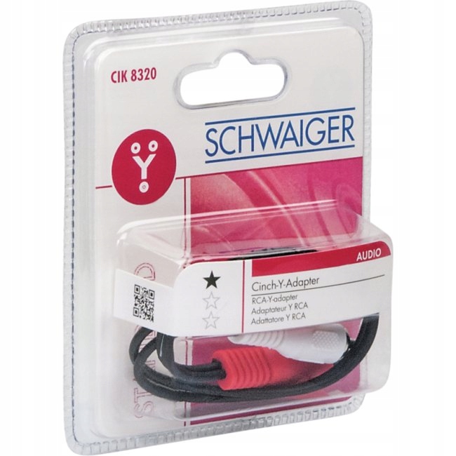 

Przejściówka Adapter Cinch Audio 2x Rca-rca Złącze
